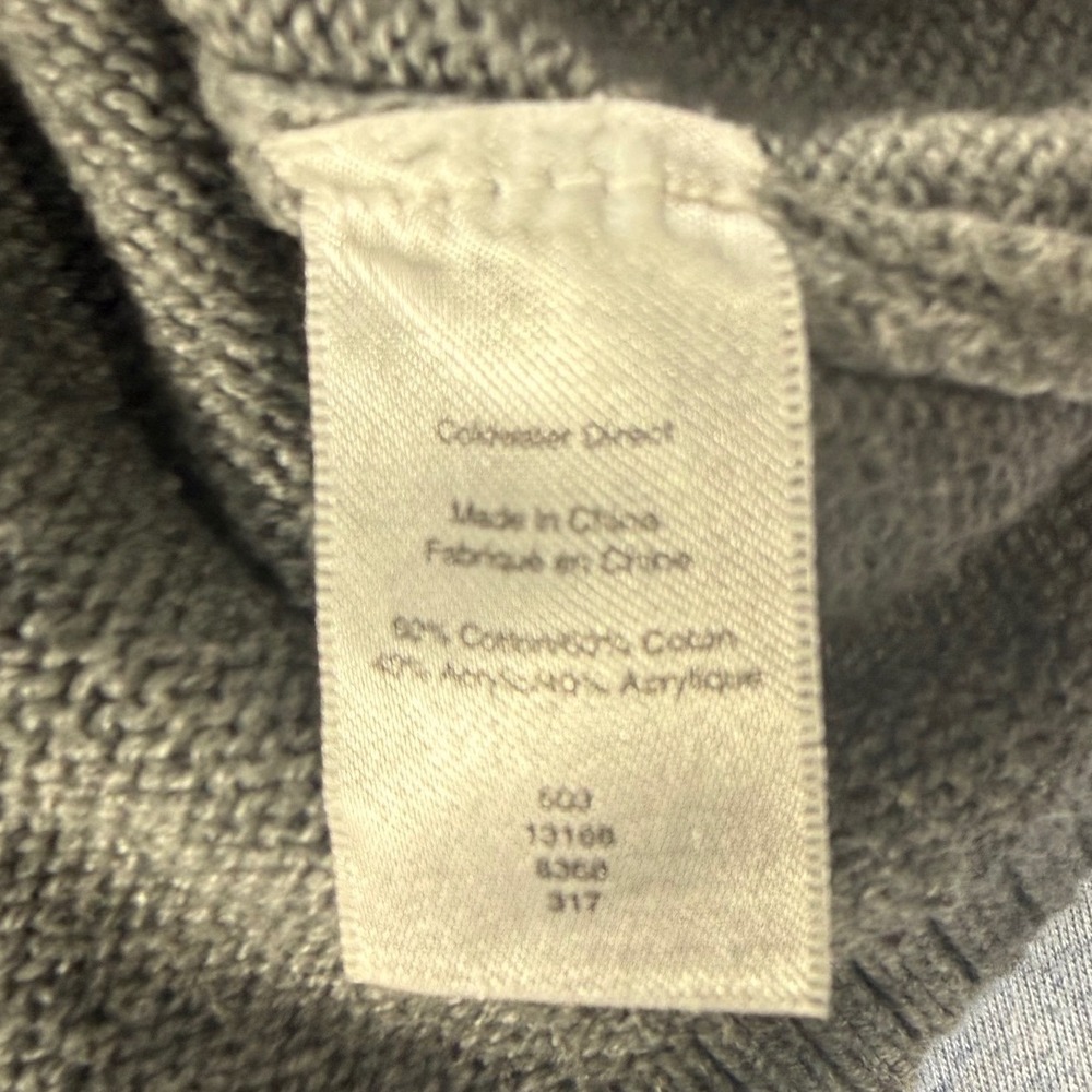 Coldwater Creek Gray Geometric Intarsia Knit Sweater Womens 1X Cotton Blend - Picture 6 of 7